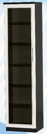 Шкаф средний со стеклодверью ДЛЯ ГОСТИНОЙ ШСС-450 Венге/Дуб выбеленный в Нижнем Ингаше - nizhnij-ingash.mebel54.com | фото
