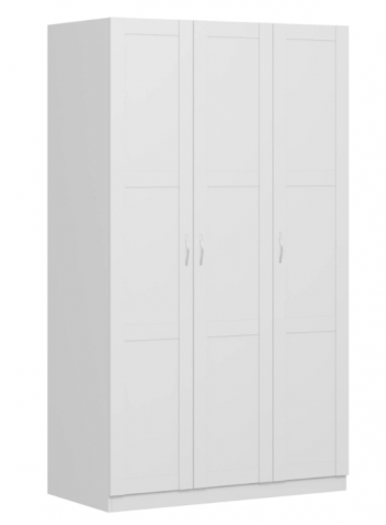 Шкаф трехдверный Пегас сборный белый в Нижнем Ингаше - nizhnij-ingash.mebel54.com | фото
