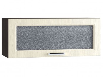 Шкаф верхний горизонтальный со стеклом 800, ШВГС 800 (Клен кремовый/корпус венге) в Нижнем Ингаше - nizhnij-ingash.mebel54.com | фото