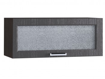 Шкаф верхний горизонтальный со стеклом 800, ШВГС 800 (Клен серый/корпус венге) в Нижнем Ингаше - nizhnij-ingash.mebel54.com | фото