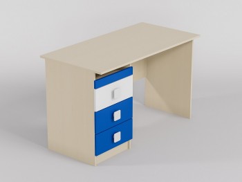 Стол (прямая столешница) Скай люкс (Синий/Белый/корпус Клен) в Нижнем Ингаше - nizhnij-ingash.mebel54.com | фото