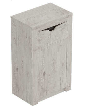 Тумба с дверцей и ящиком Соренто Дуб бонифаций/Кофе структурный матовый в Нижнем Ингаше - nizhnij-ingash.mebel54.com | фото