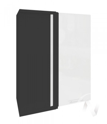 Угловой шкаф Валерия-М ШВУ 699 (Белый металлик/Венге/верхний/высокий) в Нижнем Ингаше - nizhnij-ingash.mebel54.com | фото